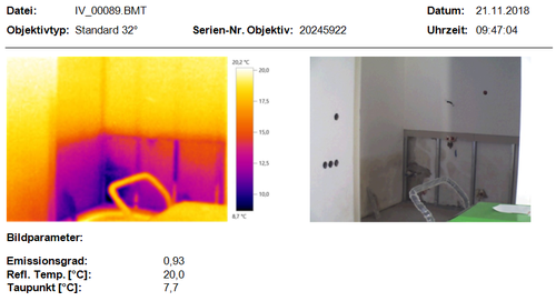 Thermografie-Aufnahme November 2018